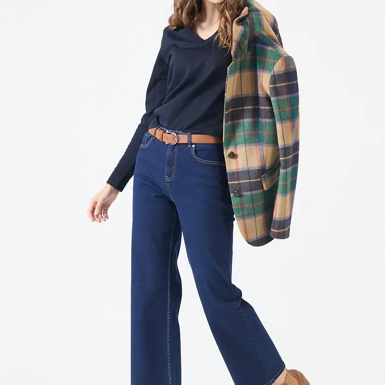 JEANS TOP STRAIGHT AZUL MARINO (TALLA 42 y 44) 1