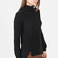 SWEATER CUELLO ALTO CON ALPACA COLOR NEGRO (TALLA S a XL) - Miniatura 2