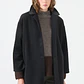 ABRIGO CUELLO CAMISERO MELANGE NEGRO (TALLA M y XL) - Miniatura 3