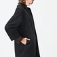 ABRIGO CUELLO CAMISERO MELANGE NEGRO (TALLA M y XL) - Miniatura 4