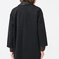 ABRIGO CUELLO CAMISERO MELANGE NEGRO (TALLA M y XL) - Miniatura 5