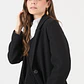 ABRIGO CASUAL CUELLO SASTRE NEGRO (TALLA L y XL) - Miniatura 2