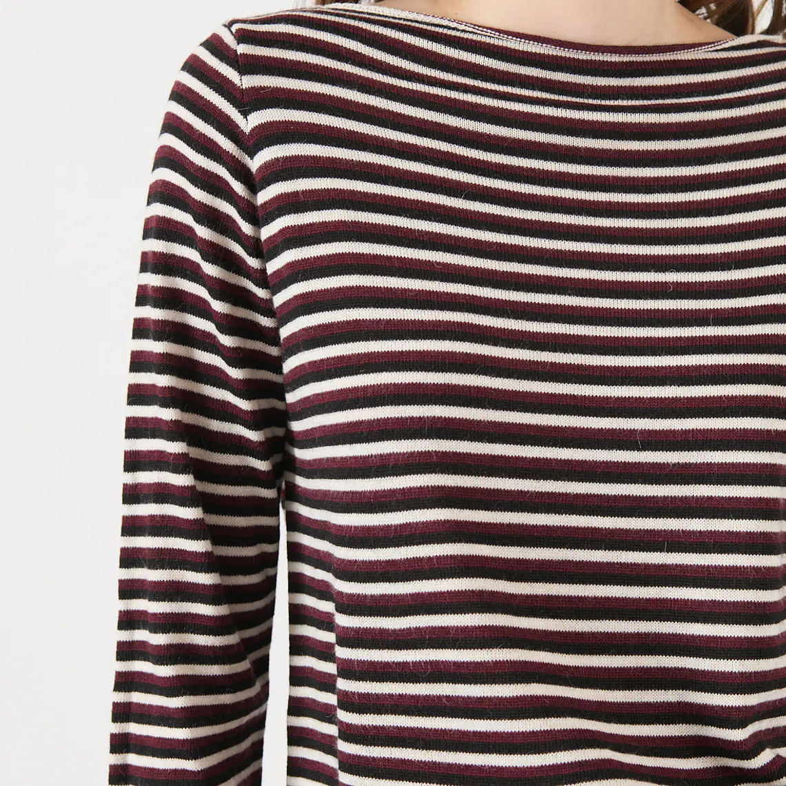 SWEATER CON ALPACA CON RAYAS NEGRO (TALLA S a XL) 2