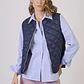 PARKA CUELLO REDONDO COLOR AZUL MARINO (TALLA M) - Miniatura 2