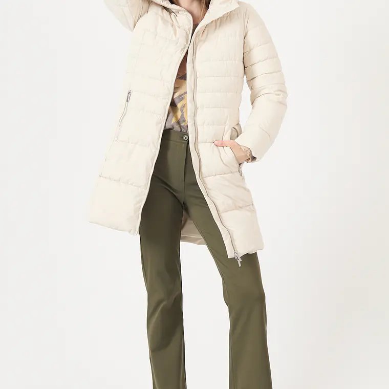 PARKA CUELLO CON GORRO COLOR CRUDO (TALLA L) 3