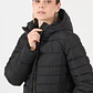 PARKA CUELLO CON GORRO COLOR NEGRO (TALLA S a L) - Miniatura 3