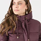 PARKA CUELLO CON GORRO COLOR BURDEO (TALLA S a L) - Miniatura 4