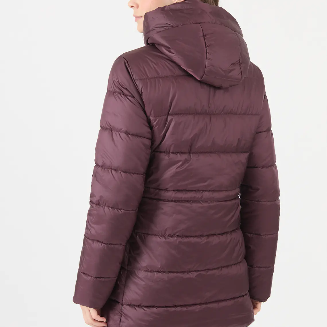PARKA CUELLO CON GORRO COLOR BURDEO (TALLA S a L) 6