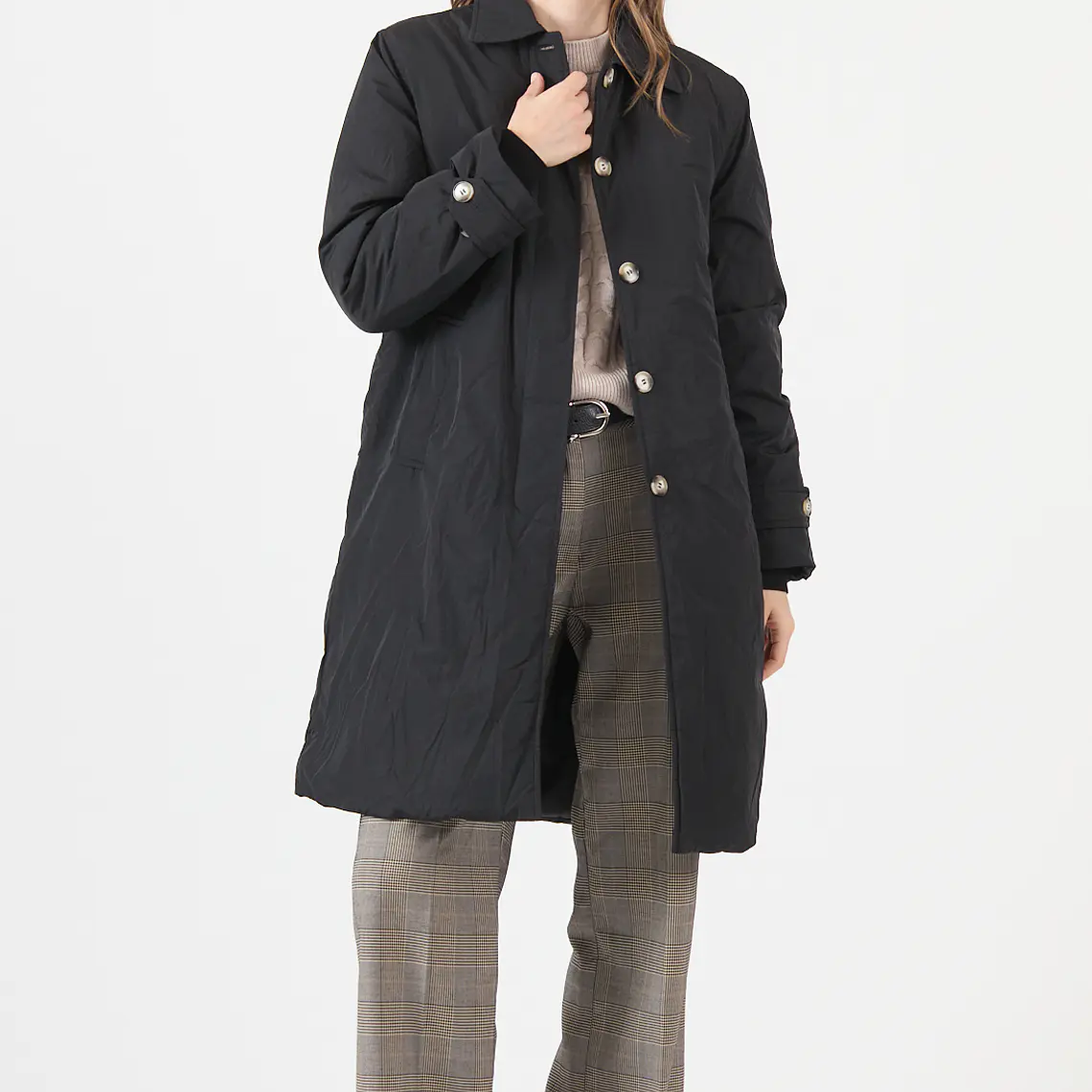 PARKA NEGRA CUELLO CAMISERO (TALLA S a XL)  1