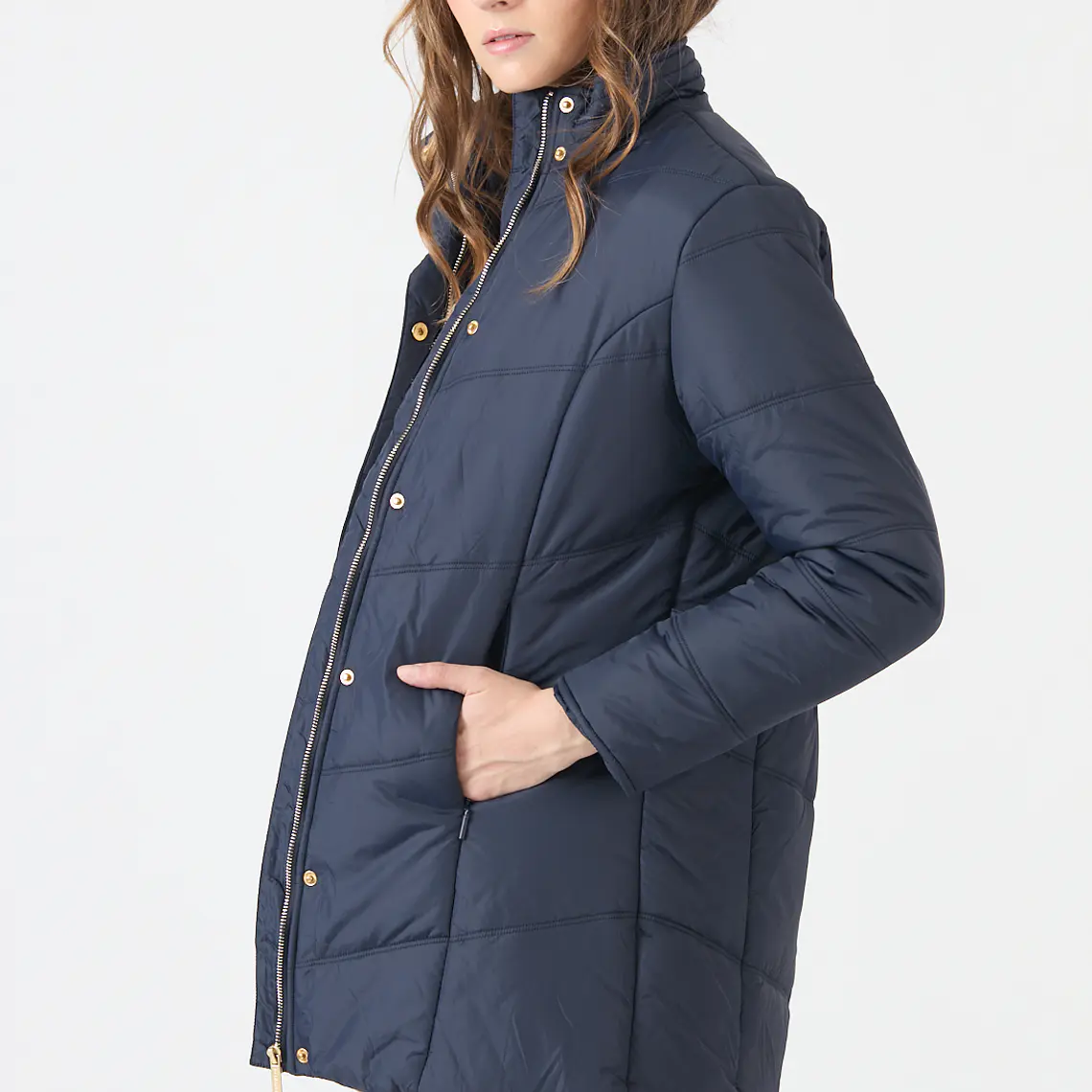 PARKA AZUL MARINO CUELLO ALTO (TALLA S a XL)  4