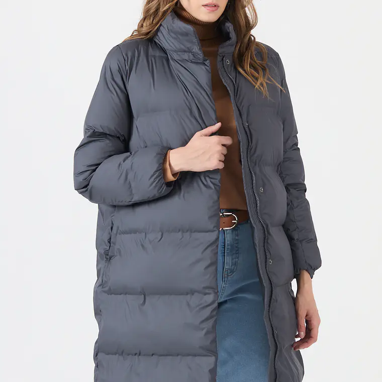 PARKA GRIS OSCURO CUELLO ALTO (TALLA S a XL) 1