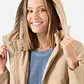 PARKA BEIGE CUELLO CON GORRO (TALLA M a XL) - Miniatura 3