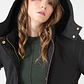 PARKA NEGRO CUELLO CON GORRO (TALLA S a XL) - Miniatura 2