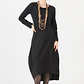VESTIDO CUELLO REDONDO NEGRO (TALLA S a XL) - Miniatura 2
