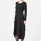 VESTIDO CUELLO REDONDO NEGRO (TALLA S a XL) - Miniatura 4