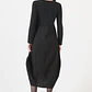 VESTIDO CUELLO REDONDO NEGRO (TALLA S a XL) - Miniatura 5