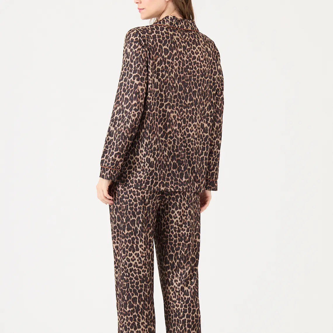 PIJAMA ESTAMPADO CAFÉ (TALLA L) 5