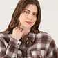 BLUSA CUADRILLE CAFÉ (TALLA S a XL) - Miniatura 3