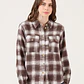 BLUSA CUADRILLE CAFÉ (TALLA S a XL) - Miniatura 1