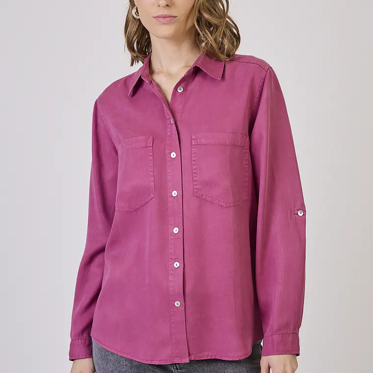 BLUSA LYOCELL ROSA (TALLA M) 1