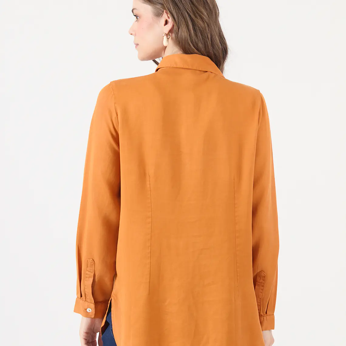 BLUSA LYOCELL NARANJO (TALLA S a XL) 5