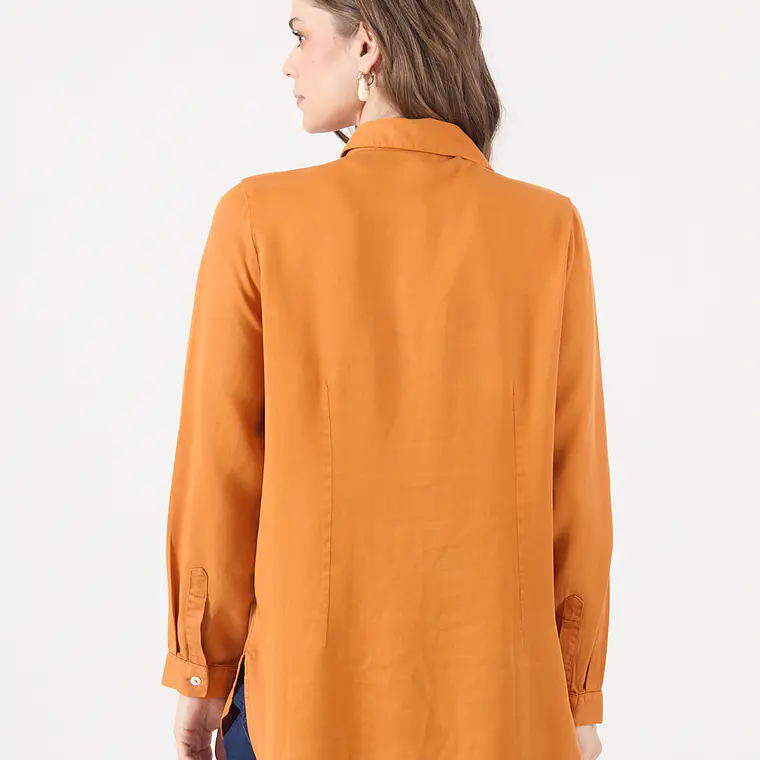 BLUSA LYOCELL NARANJO (TALLA S a XL) 5