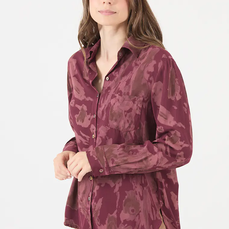 BLUSA ESTAMPADA BURDEO (TALLA S a XL) 4