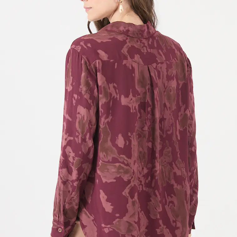BLUSA ESTAMPADA BURDEO (TALLA S a XL) 5