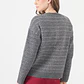 TEJIDO GRIS CON FLORES  (TALLA L y XL) - Miniatura 5