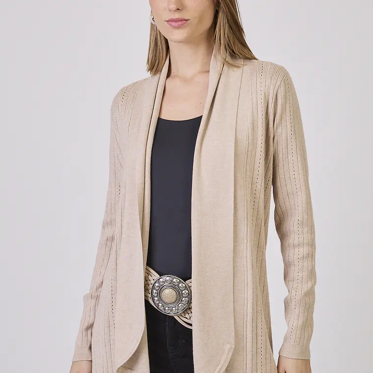 TEJIDO BEIGE CUELLO REGULAR (TALLA S a XL) 1