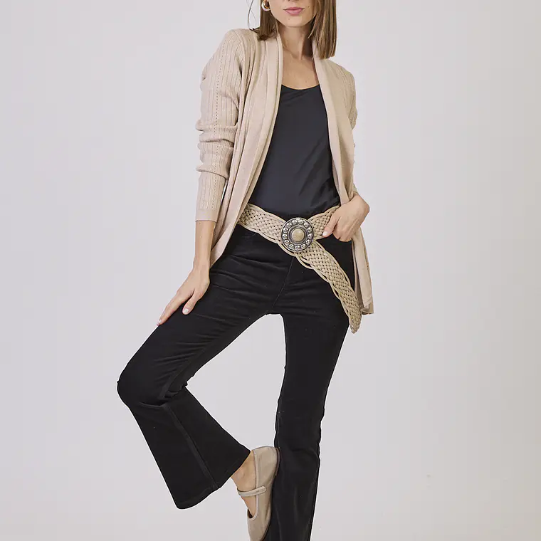 TEJIDO BEIGE CUELLO REGULAR (TALLA S a XL) 2