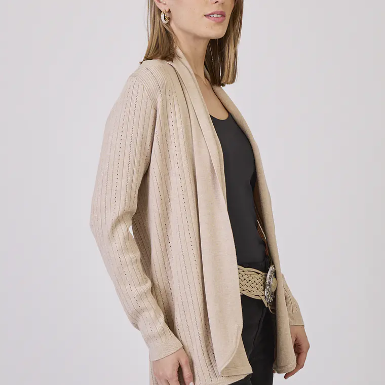 TEJIDO BEIGE CUELLO REGULAR (TALLA S a XL) 3