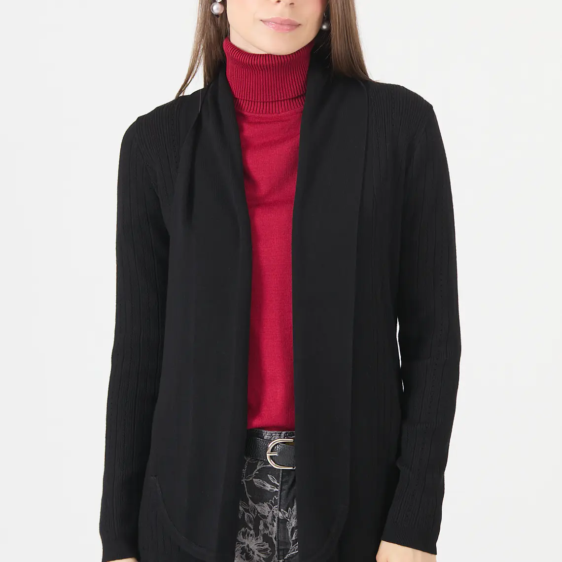 TEJIDO NEGRO  CUELLO REGULAR (TALLAS M y L) 1