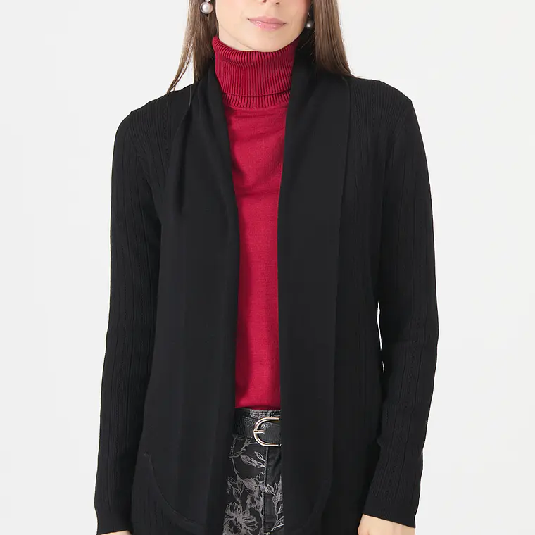 TEJIDO NEGRO  CUELLO REGULAR (TALLAS M y L) 1