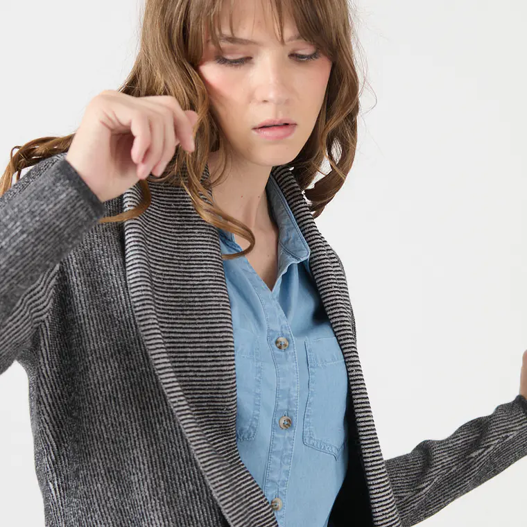 TEJIDO GRIS CUELLO REGULAR  (TALLA S a XL) 3