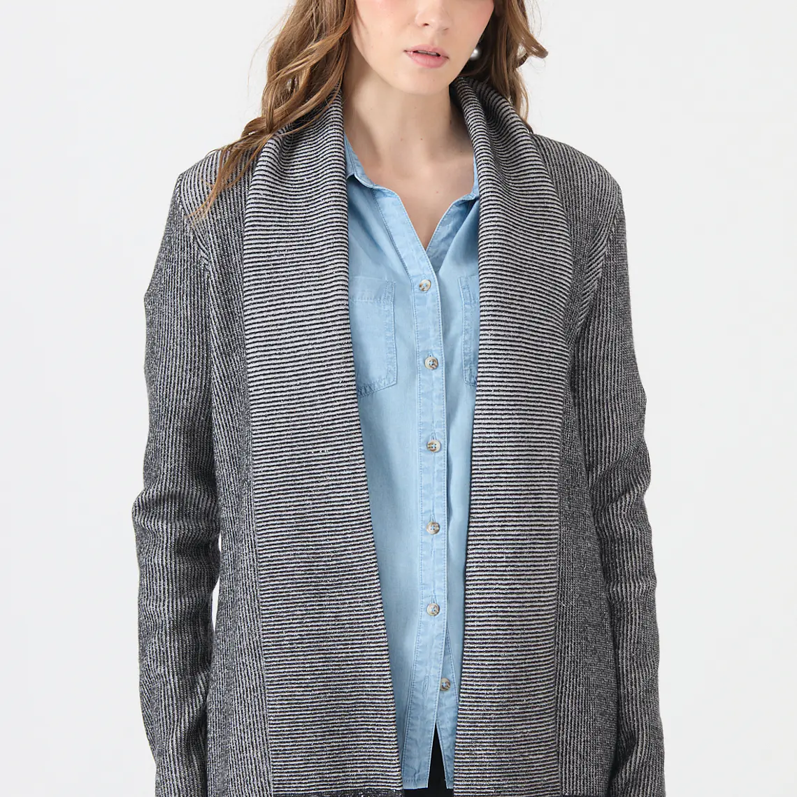 TEJIDO GRIS CUELLO REGULAR  (TALLA S a XL) 1