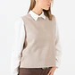 TEJIDO BEIGE SIN MANGAS (TALLAS L y XL) - Miniatura 1