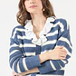 CARDIGAN AZUL CON RAYAS (TALLAS M a XL) - Miniatura 2