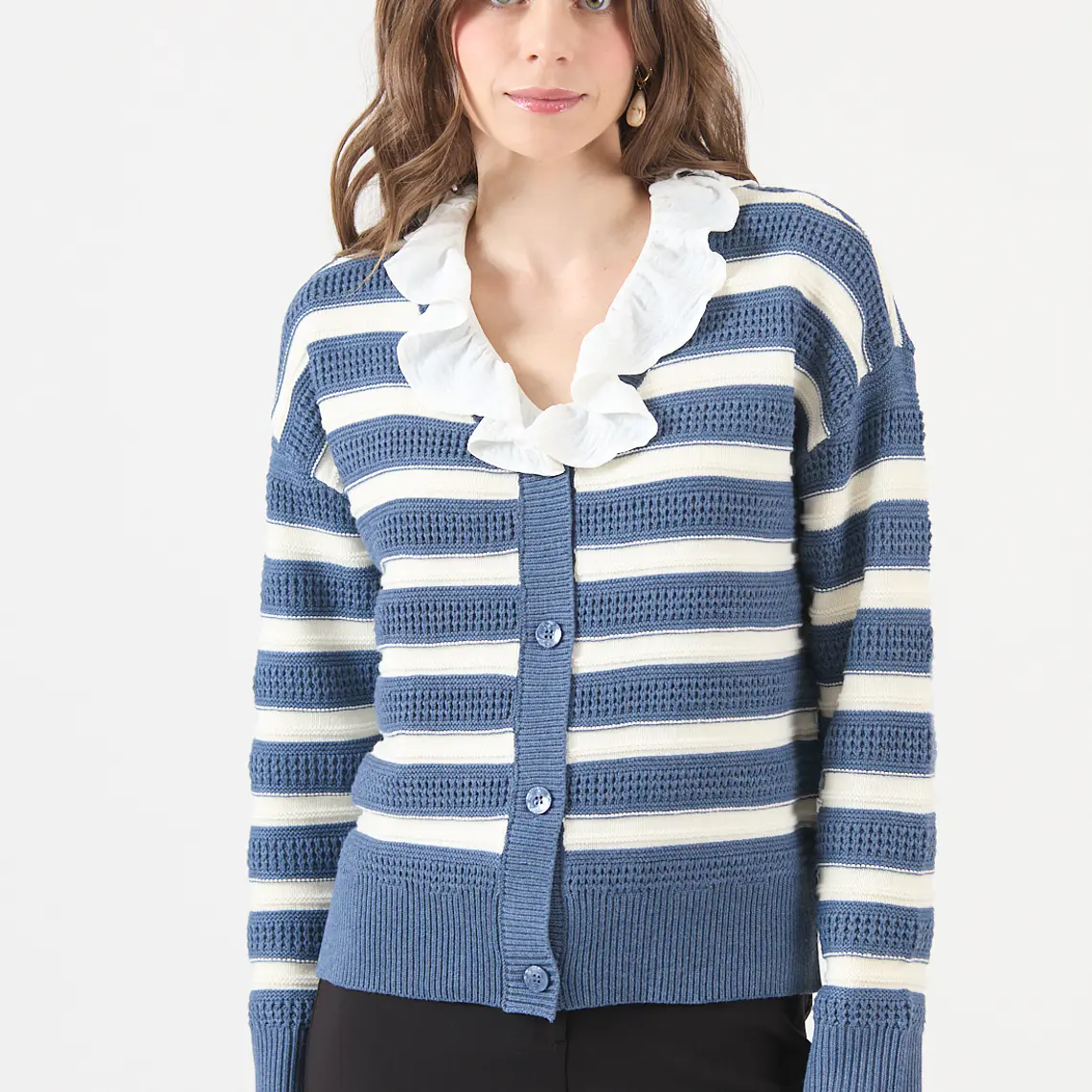 CARDIGAN AZUL CON RAYAS (TALLAS M a XL) 3