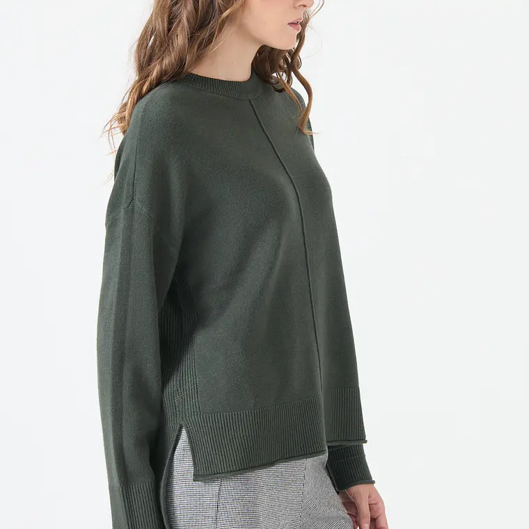 TEJIDO VERDE CUELLO REDONDO (TALLAS L y XL) 3