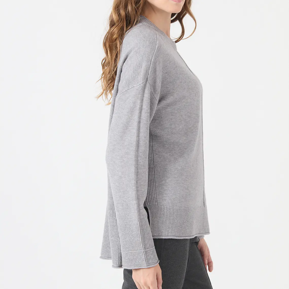 TEJIDO GRIS CUELLO REDONDO (TALLAS M a XL) 4