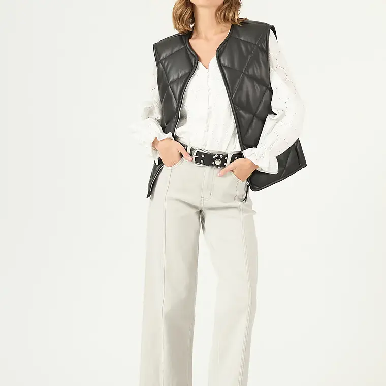 CHAQUETA SIN MANGAS NEGRA(TALLA M y L) 2