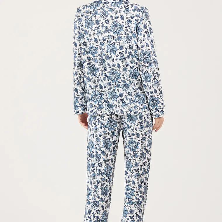 PIJAMA ESTAMPADO AZUL MARINO (TALLA M y L) 3