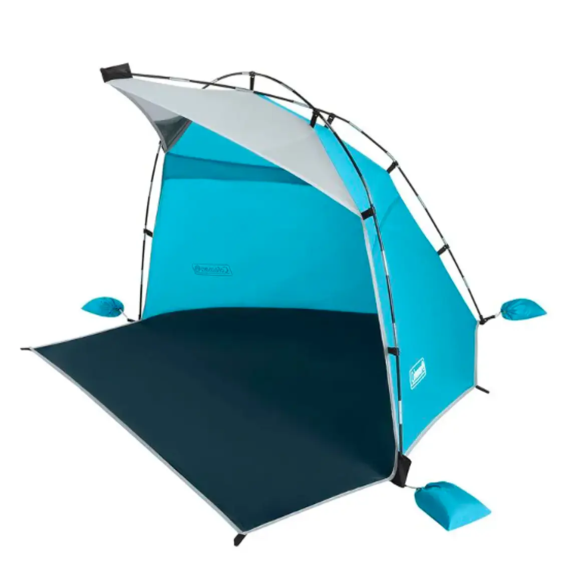 CARPA DE PLAYA COLEMAN SKYSHADE CON SOMBRILLA COMPACTA COLOR AZUL (167.64 x 167.64 x 103.63 cm) 1