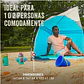 CARPA DE PLAYA COLEMAN SKYSHADE CON SOMBRILLA COMPACTA COLOR AZUL (167.64 x 167.64 x 103.63 cm) - Miniatura 7