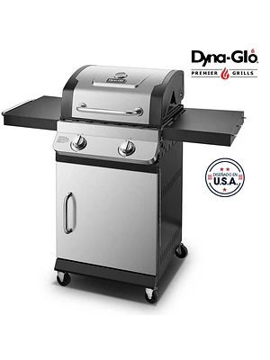 PARRILLA A GAS 2 QUEMADORES ACERO INOXIDABLE PREMIER DYNAGLO (127 x 115 x 60 cm)