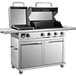PARRILLA A GAS 4 QUEMADORES + PLANCHA ACERO INOXIDABLE DYNAGLO (70 X 185 X 129 cm) - Miniatura 2