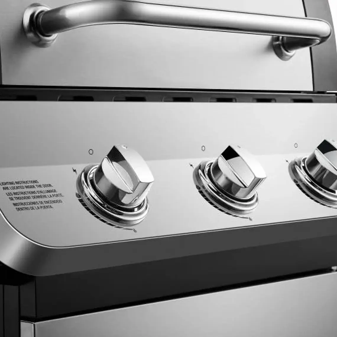 PARRILLA A GAS 3 QUEMADORES ACERO INOXIDABLE PREMIER DYNAGLO (140 x 115 x 60 cm) 6