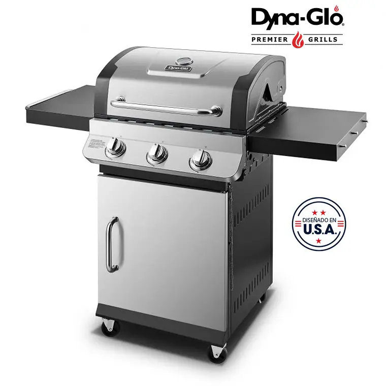 PARRILLA A GAS 3 QUEMADORES ACERO INOXIDABLE PREMIER DYNAGLO (140 x 115 x 60 cm) 1