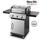 PARRILLA A GAS 3 QUEMADORES ACERO INOXIDABLE PREMIER DYNAGLO (140 x 115 x 60 cm) - Miniatura 1